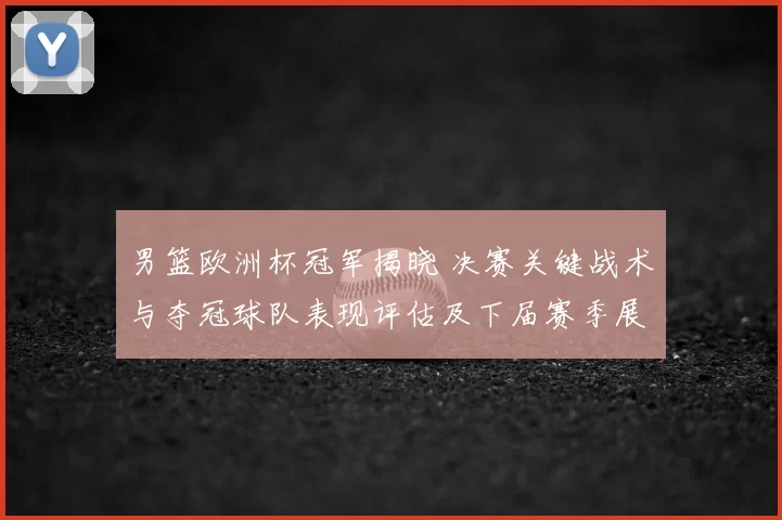 男篮欧洲杯冠军揭晓 决赛关键战术与夺冠球队表现评估及下届赛季展望
